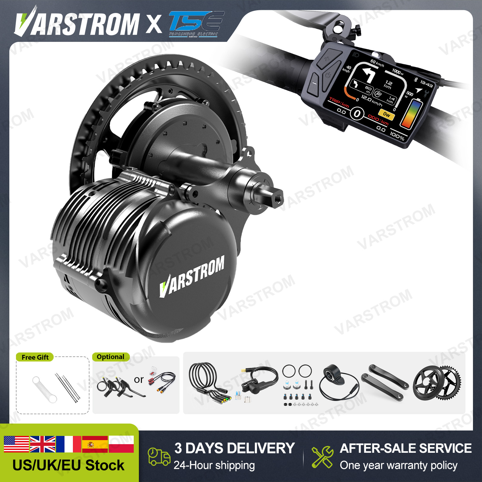 [US 3 Tage schnelle Lieferung] – Mid Drive Conversion Kit 1000W Bewertung und Preis